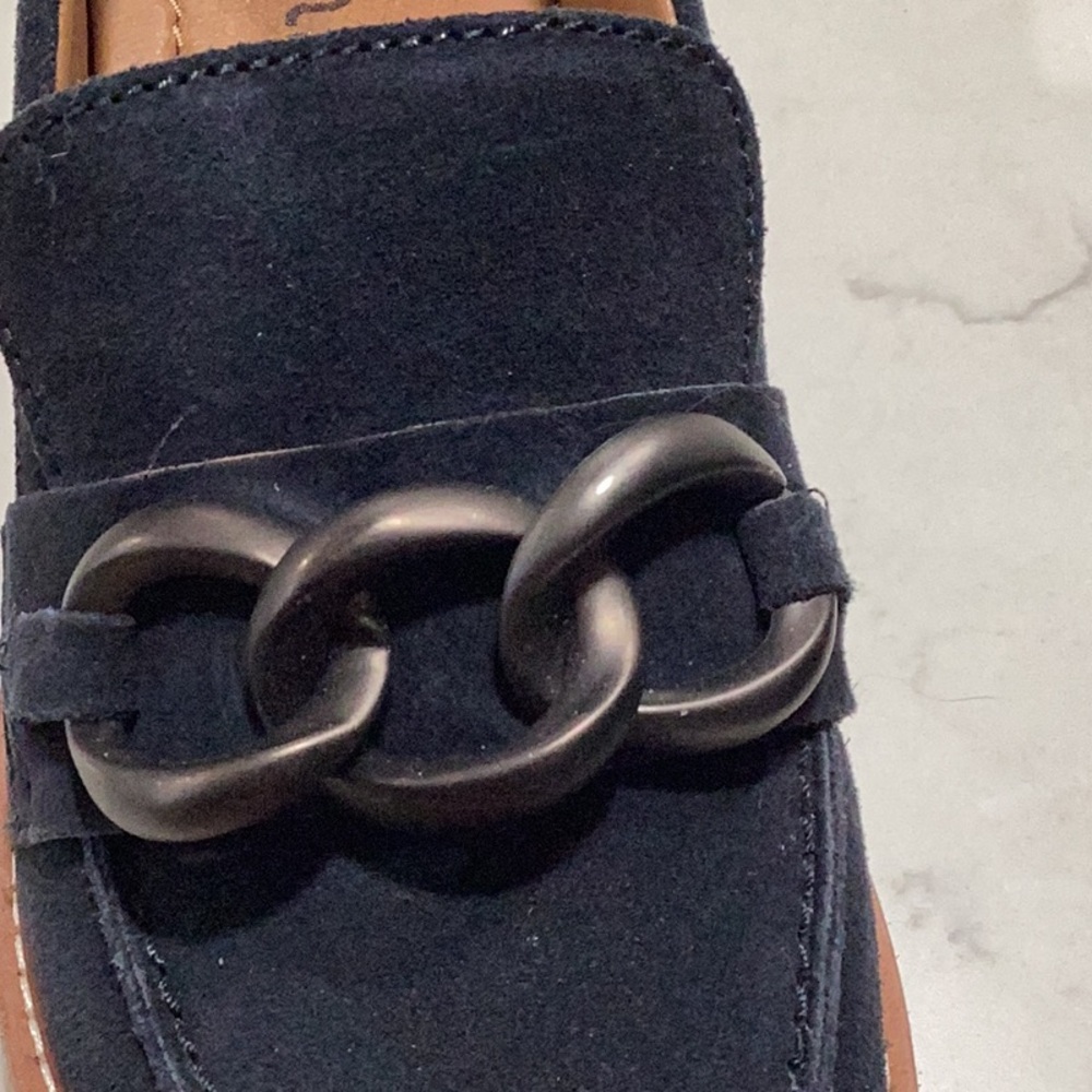 Navy blue suede shoes - Picture 4 of 6